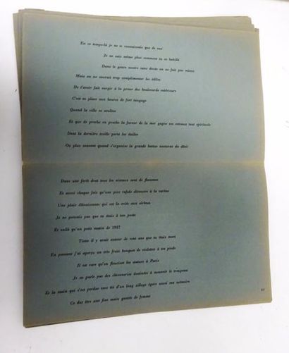 BRETON (André)


Ode à Charles Fourier. 

Feuillets.

Edition...