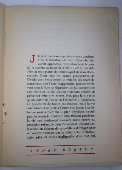 BRETON (André)


- La Lampe dans l’Horloge....