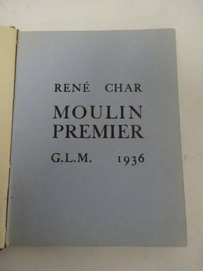CHAR (René)


Moulin premier.

Paris, GLM,...