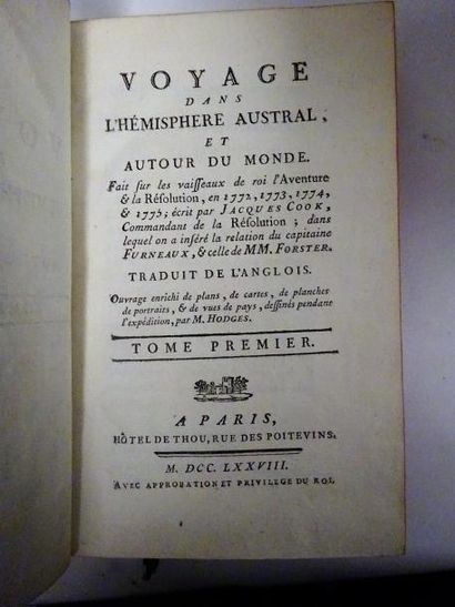 COOK (James)


Premier voyage de Cook, tomes...