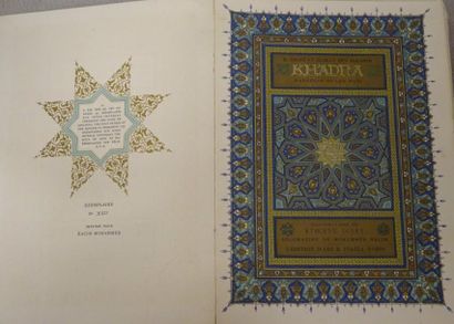 DINET (Etienne) – BEN IBRAHIM (Sliman).


KHADRA...