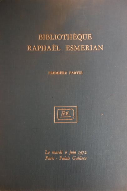 Catalogue Esmerian. 

Paris, Georges Blaizot...