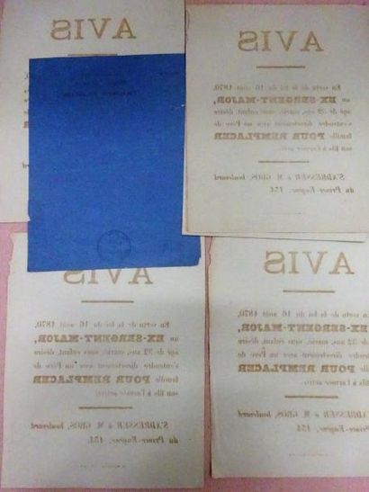 AVIS de remplacement militaire.

Réunion...