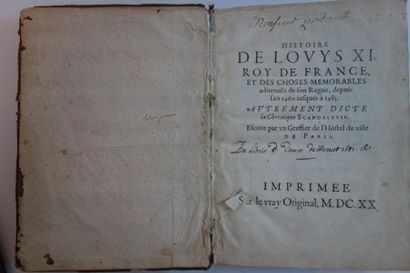 Histoire de Louys XI, Roy de France et des...