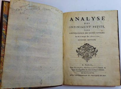 L'HOSPITAL (Marquis de)


Analyse des Infiniment...