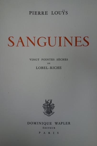 LOUYS (Pierre)


Sanguines.

23 pointes sèches...