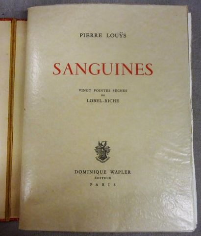 LOUYS (Pierre)


Sanguines.

23 pointes sèches...
