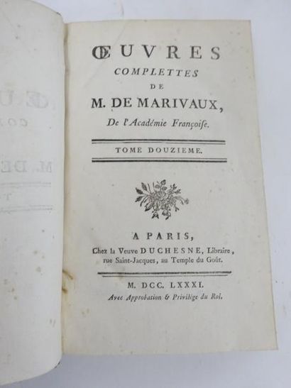 MARIVAUX (Pierre Carlet de Chamblain de)


Oeuvres...