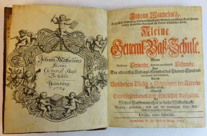 MATTHESONS (Johann)


Kleine General-Bass-Schule.

Hamburg,...