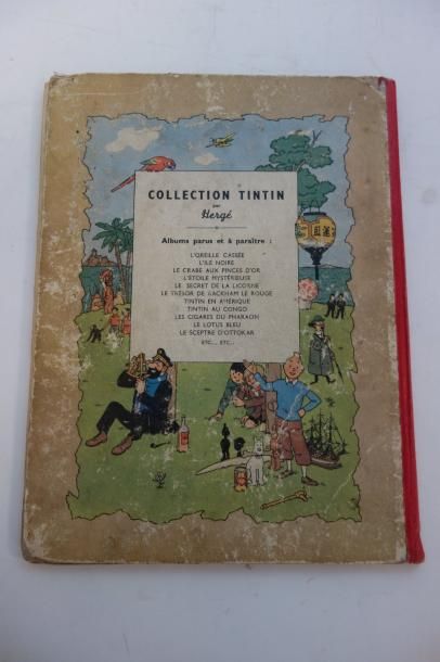 HERGE
Tintin au Congo.
Edition de 1947.
Etat...