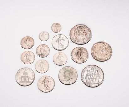 FRANCE et divers

Lot de pièces de monnaies...
