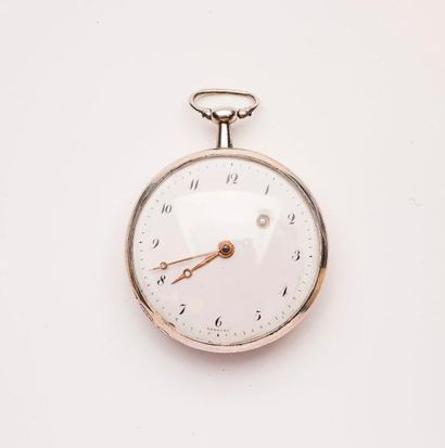Montre de gousset en argent (min 800).

Cadran...