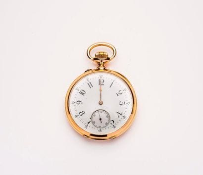 Montre de gousset en or jaune (750) 

Cadran...