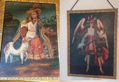 ÉCOLE DE CUZCO

- L’agneau.

Huile sur toile.

XVIIIème-XIXème...