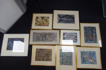 Caisse
François OZENDA (1923-1976)
Lot de...