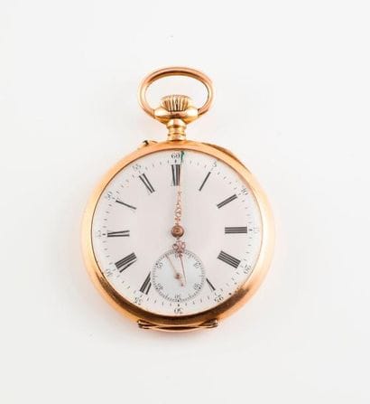 Montre de gousset en or jaune (750) 

Couvercle...