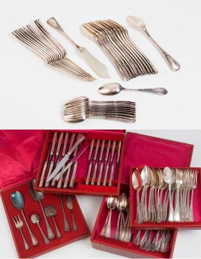 Partie de ménagère en argent (950), modèle...