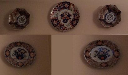 CHINE OU JAPON

Neuf pièces en porcelaines...
