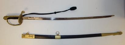 Sabre d'officier de marine, modèle 1837.

Garde...