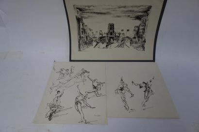 Monique LANCELOT (1923-1982)

Décor de théâtre.

Encre...