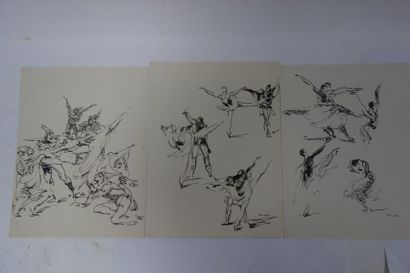 Monique LANCELOT (1923-1982)

Scènes de théâtre.

Trois...