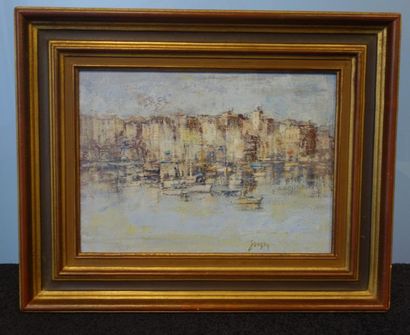 Claude SANZET (Né en 1941) 


Barques au...