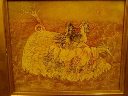 VARLA


Chevaux.

Huile sur panneau.

Signée...