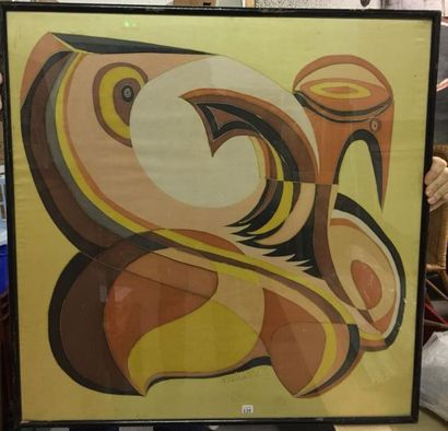 Melianes

Peinture sur tissu.

Signée.