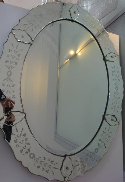 VENISE


Miroir ovale gravé. 

XXe siècle....