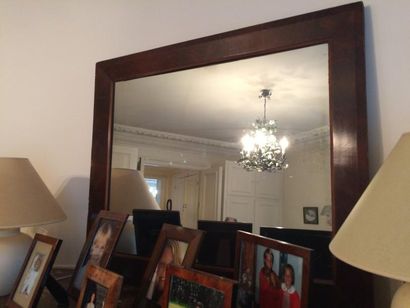 Miroir rectangulaire à cadre biseauté en...