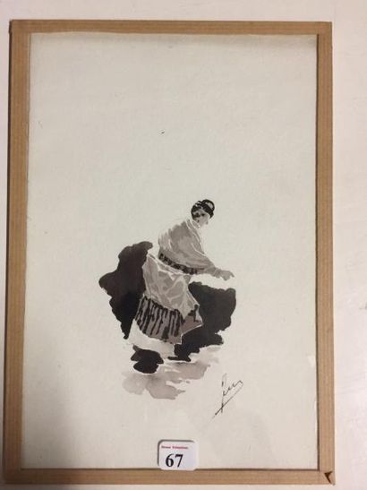 Ecole du XXème siècle


Femme de profil.

Encre...