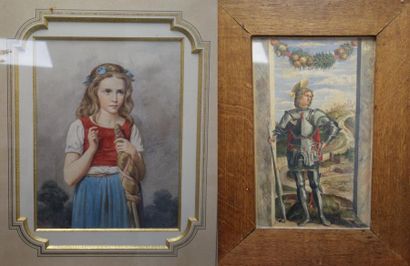 E. DOBLER ? (XIXème) 


Jeune fille à la...