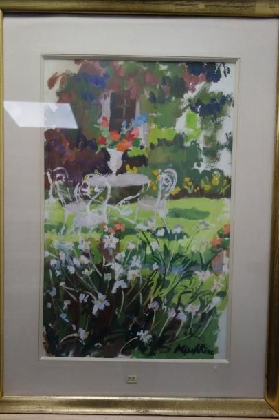 Olga MISHKINE (1910-1985) 


Un coin de jardin....