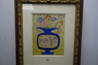 Isaac MINTCHINE 


Bouquet de fleurs. 

Encre...