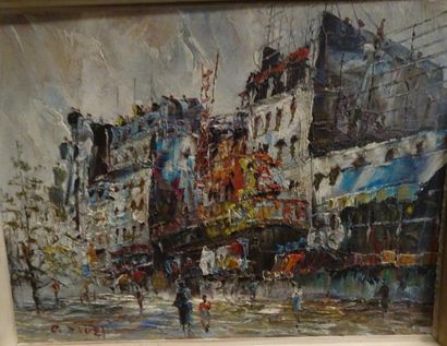 Ecole du XXème siècle.


Le moulin rouge.

Huile...