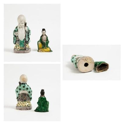 CHINE

Shoulao et Guanyin.
Deux statuettes...