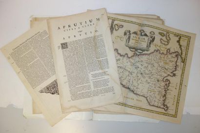 Ensemble de 42 cartes d’Italie provenant...