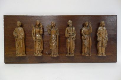 Saints personnages.

Six sculptures sur bois,...