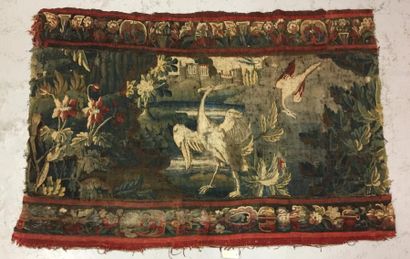 AUBUSSON

Fragment de tapisserie en laine...