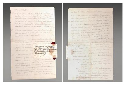 NAPOLÉON Ier
«Note pour Bertrand». Manuscrit...