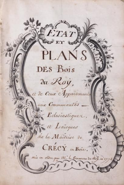 ÉTAT et PLANS des Bois du Roy et de ceux...