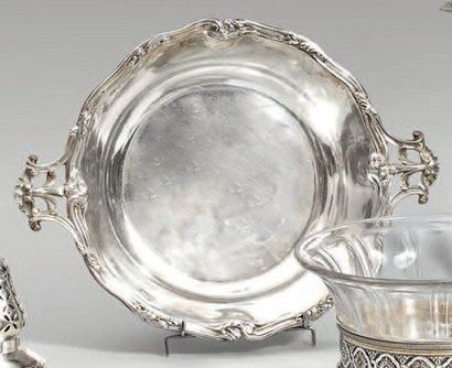 L. LAPAR
Légumier circulaire en argent à...