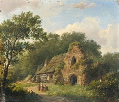 Hendrik KOEKKOEK (1843-c.1890)
Chaumière...