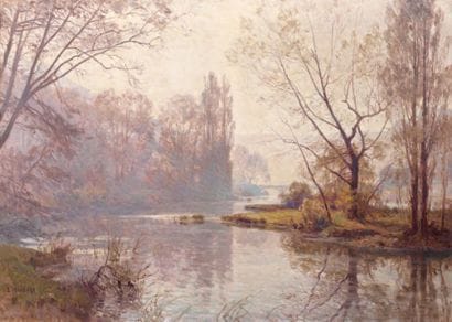 Emile ISENBART (1846-1921)
L'île aux moineaux,...