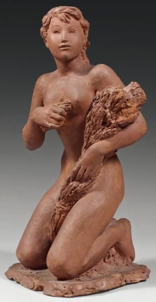Vadim ANDROUSOV (1895-1975)
Femme agenouillée...