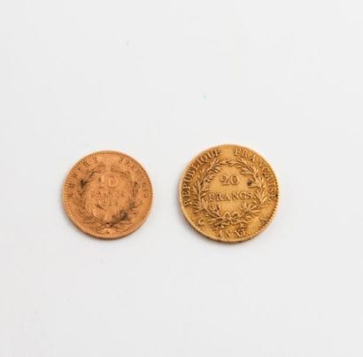 FRANCE

Lot comprenant : 

- Une pièce de...