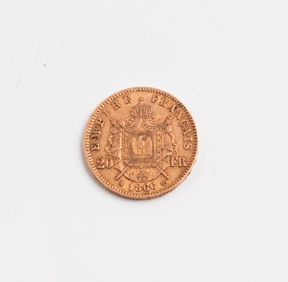 FRANCE 

Pièce de 20 Francs or Napoléon III...