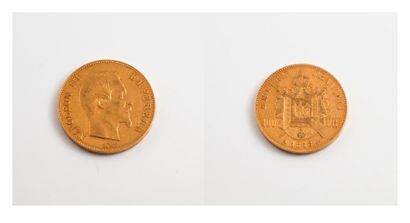 FRANCE

Pièce de 100 francs or Napoléon III...