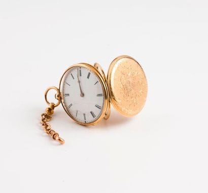 Montre de gousset en or jaune (750) 

Couvercle...