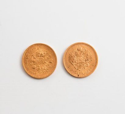 RUSSIE 

- Une pièce de 7,5 roubles or Nicolas...